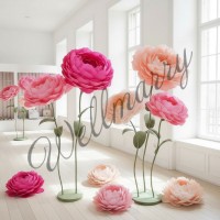 Ростовой цветок из бумаги "Пион розовый"